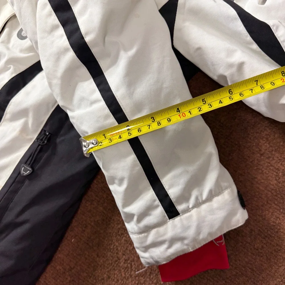 Nice b- Hyra Womens Ski Jacket White Black Hooded Insulated Snow Coat Size Small